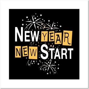 New Year New Start - Happy New Year Party 2021 Posters and Art